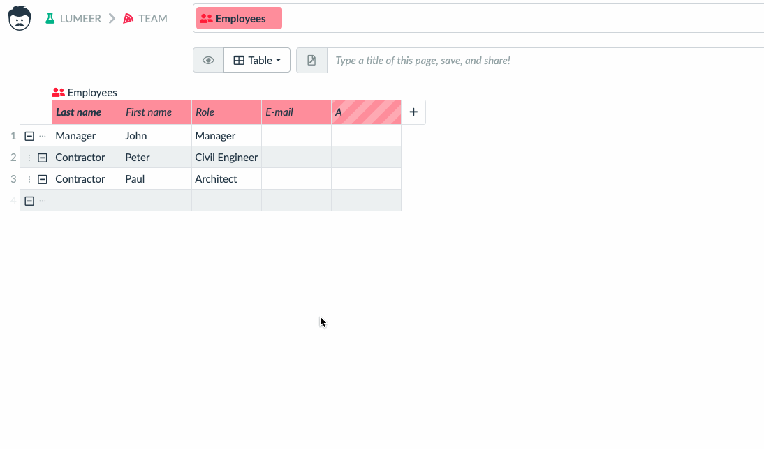 setting the user attribute type