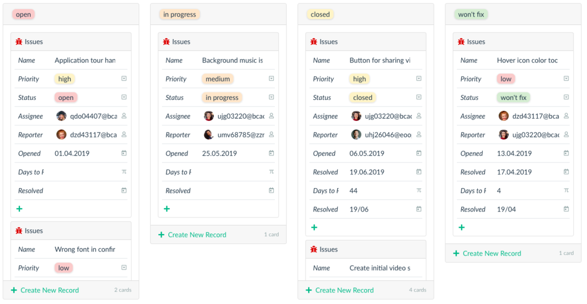 Issue Tracker Template: Make sure all issues are handled timely – Lumeer