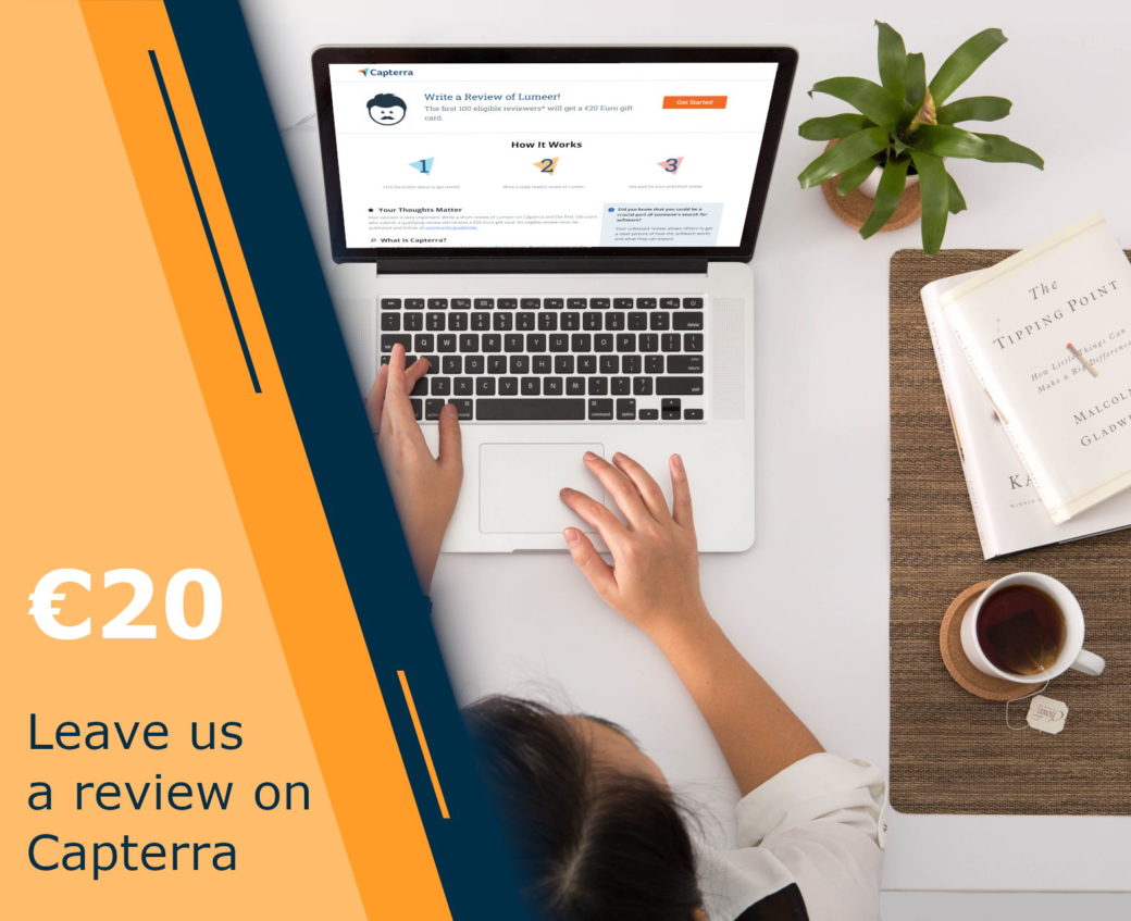 €20 dárková karta za napsání recenze na Lumeera na Capterra (Gartner Group)