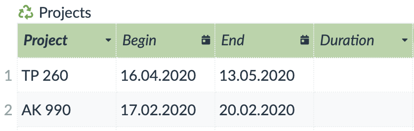 add duration column