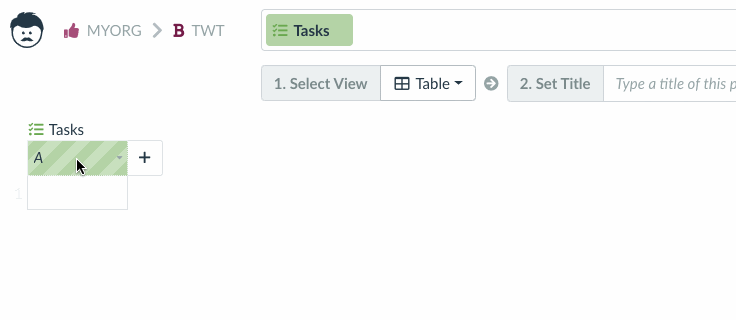 using table view