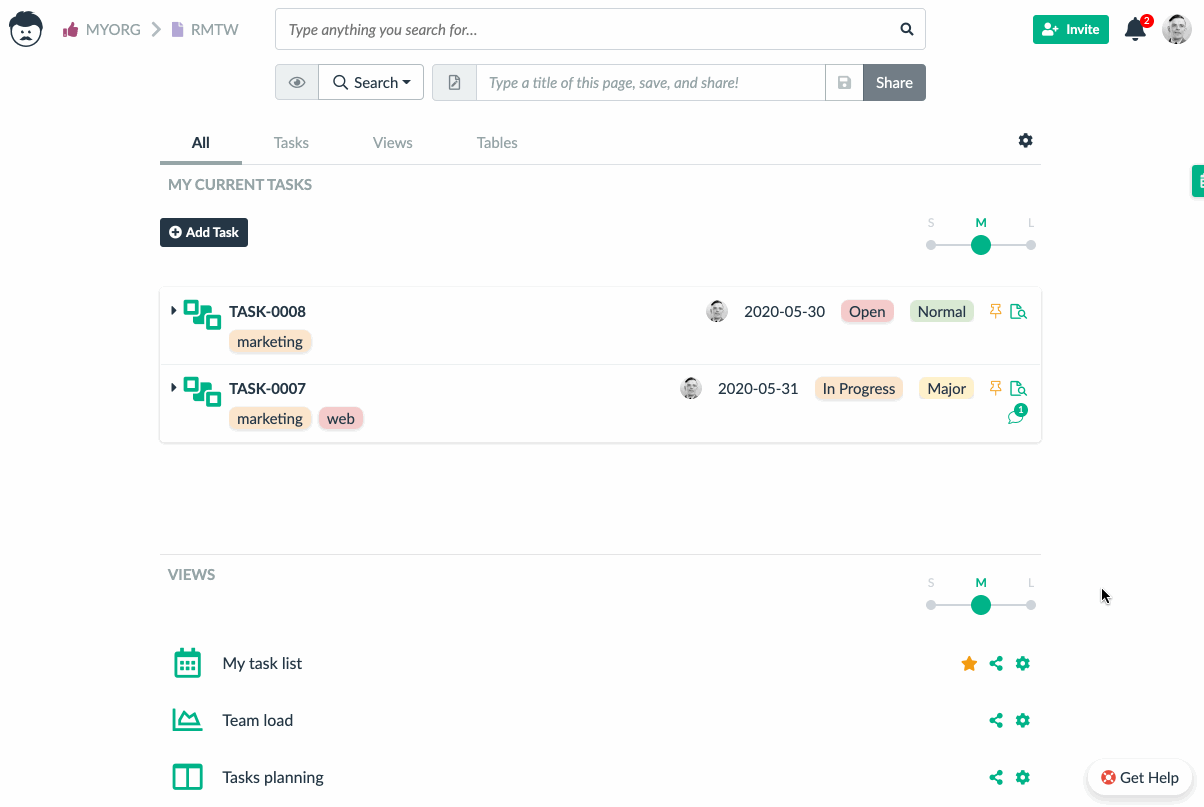 how to access custom dashboards settings