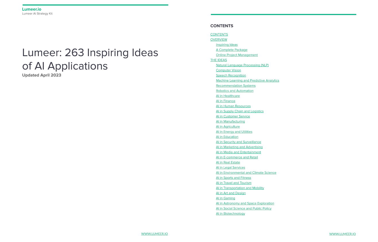 263 inspiring ideas in AI strategy resources